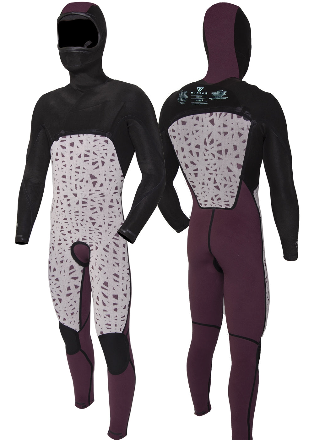 7 Seas 5/4/3mm Hooded Chest Zip Wetsuit | Vissla Cold Water