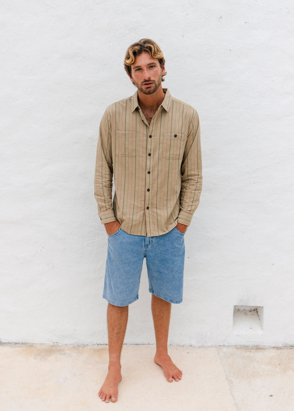 Rails Cord Printed Eco LS Shirt