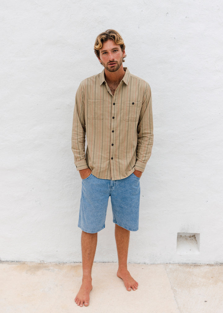 Rails Cord Printed Eco LS Shirt