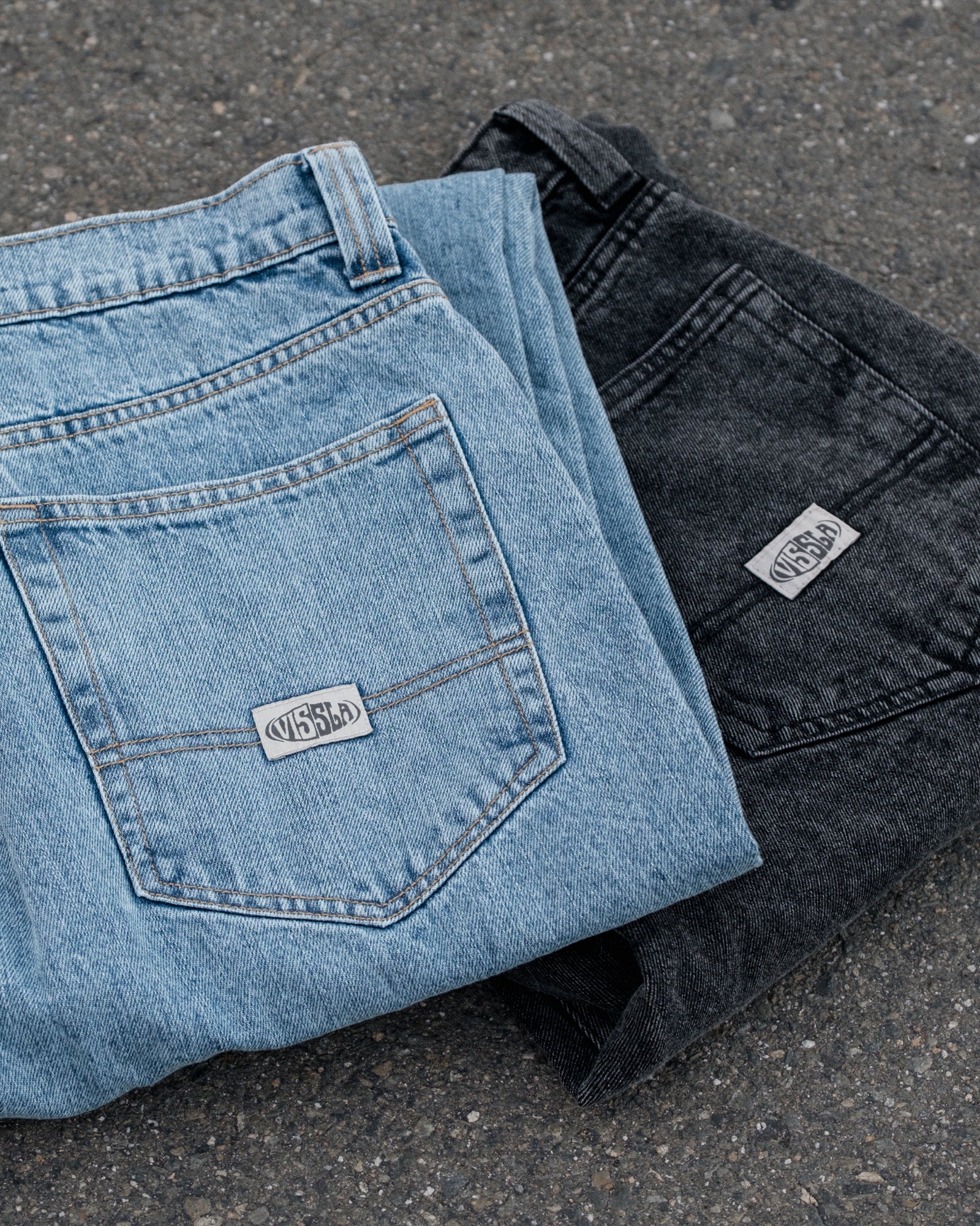 Men's Baggy Fit Jeans - Big Timer Washed Black | Vissla – Vissla com