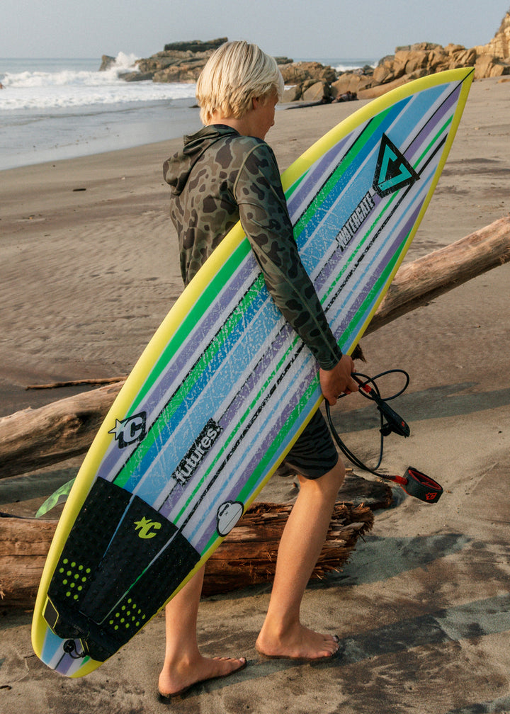 Warm Seas Eco Hooded LS Rash Guard