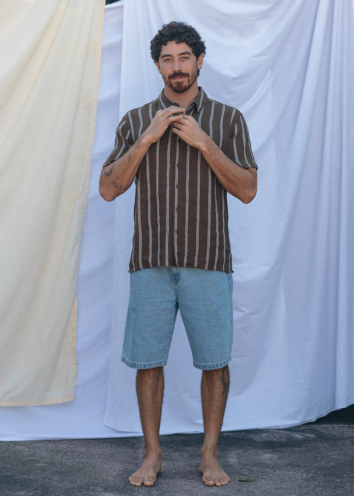 Distortion Linen Eco Ss Shirt
