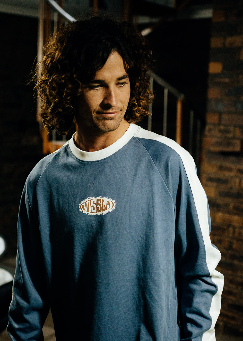 Split Heavyweight Raglan Ls Organic Tee