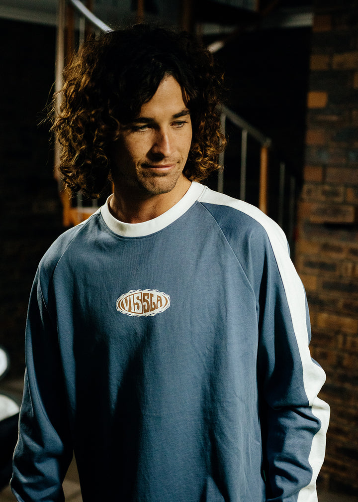 Split Heavyweight Raglan Ls Organic Tee