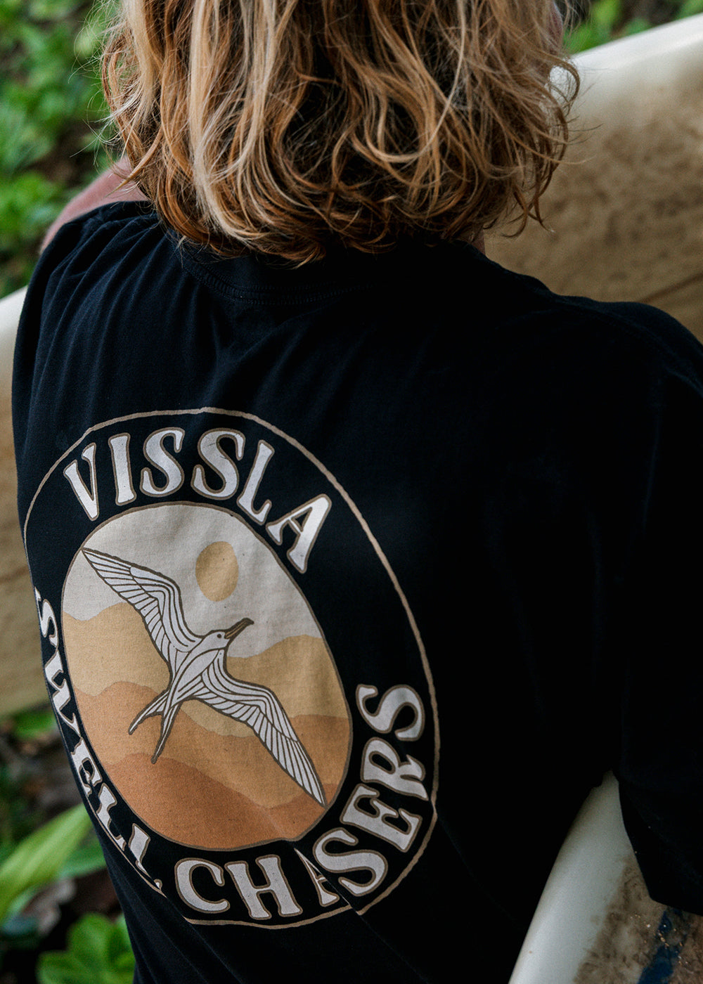 Vissla Swell Chaser Organic Tee in Phantom, view 3