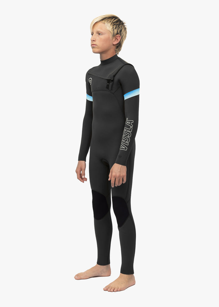 7 Seas Boys Raditude 3-2 Full Chest Zip Wetsuit