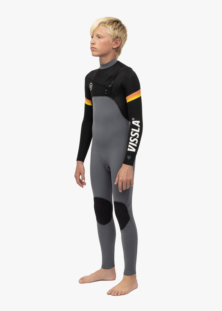 7 Seas Boys Raditude 3-2 Full Chest Zip Wetsuit