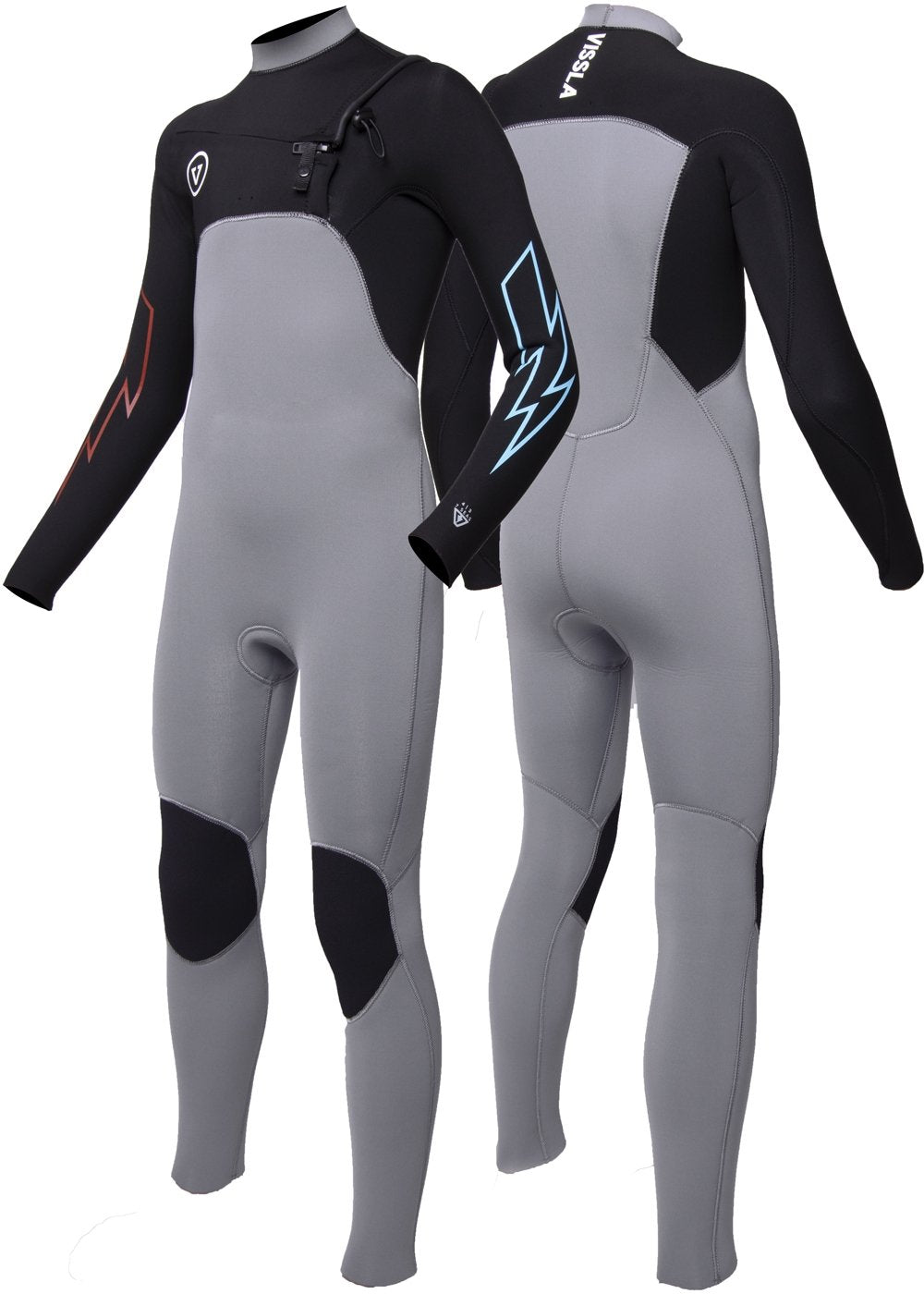 Vissla Boy's Wetsuit | 7 Seas 3-2 Bolt Chest Zip Full Suit