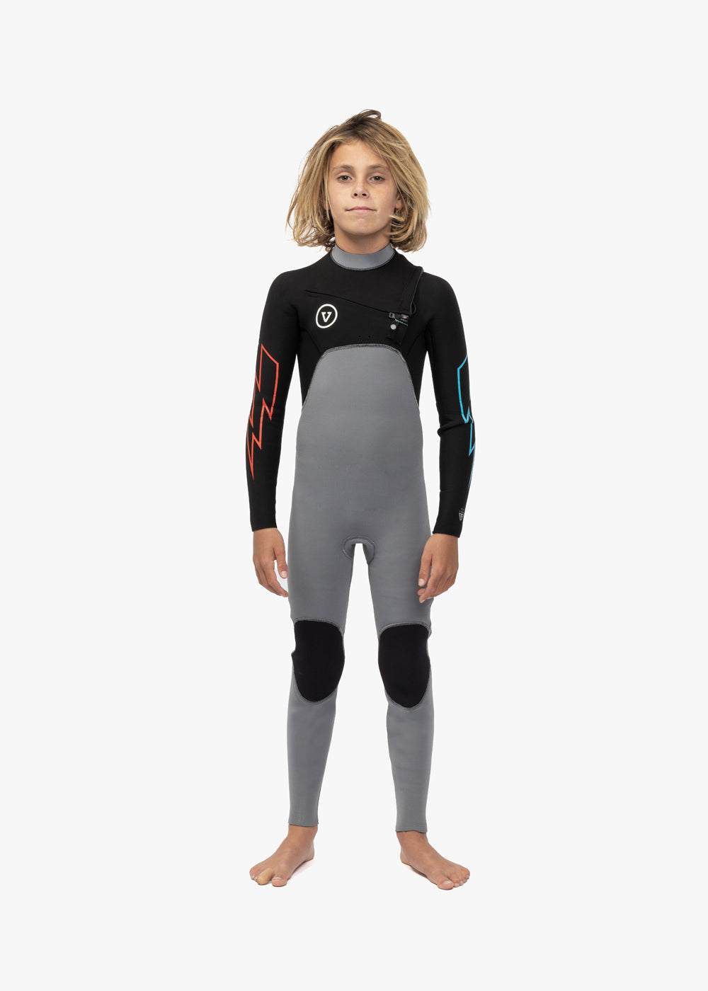 7 Seas Boys 3-2 Bolt Full Chest Zip Wetsuit