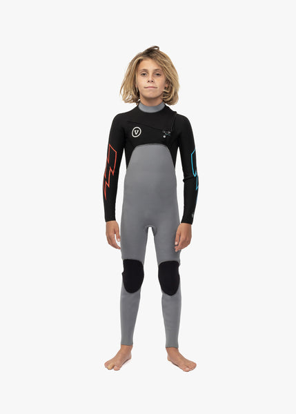 Vissla Boy's Wetsuit | 7 Seas 3-2 Bolt Chest Zip Full Suit