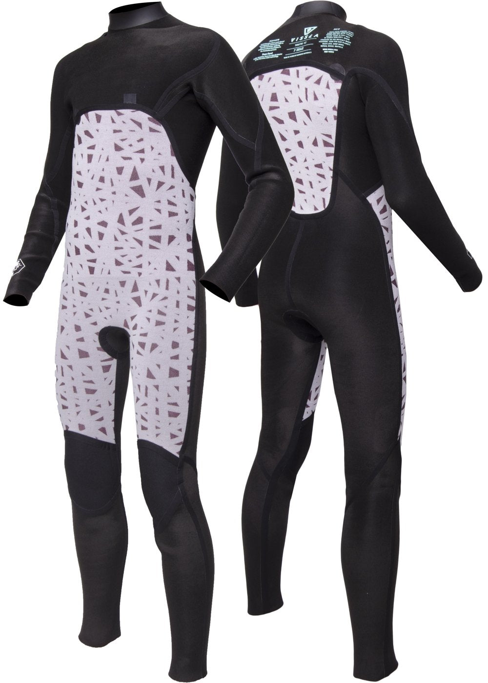 Vissla Boy's Wetsuit | 7 Seas 4-3 Bolt Chest Zip Full Suit