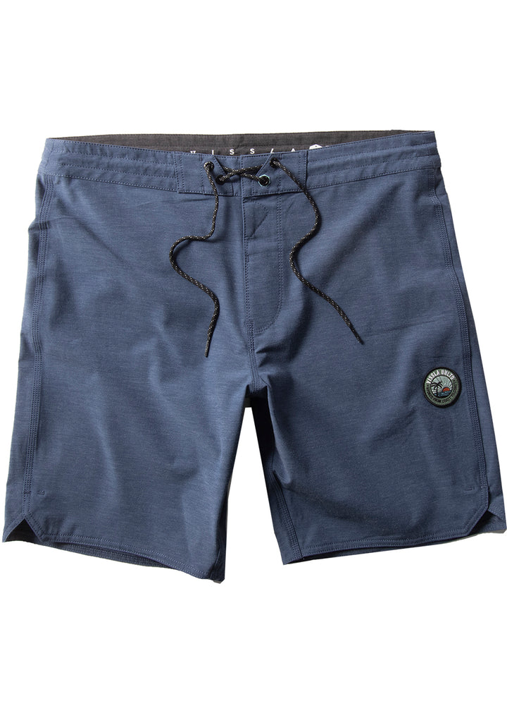 Vissla Dark Denim Solid Sets 18.5" Boardshort Front View 
