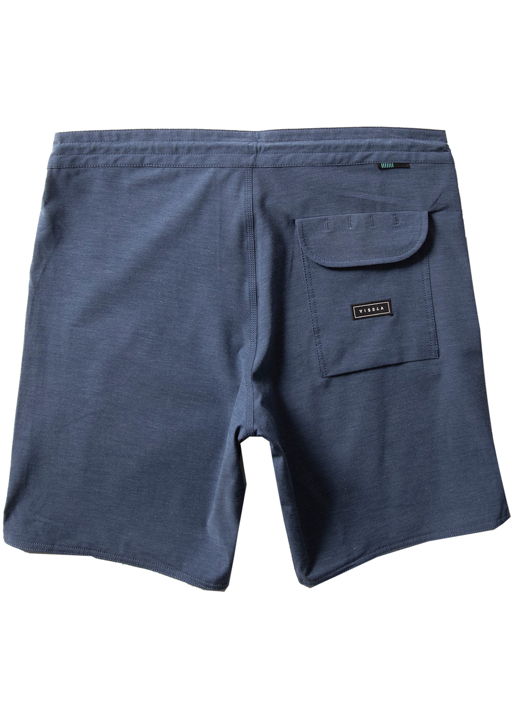 Vissla Dark Denim Solid Sets 18.5" Boardshort Back View