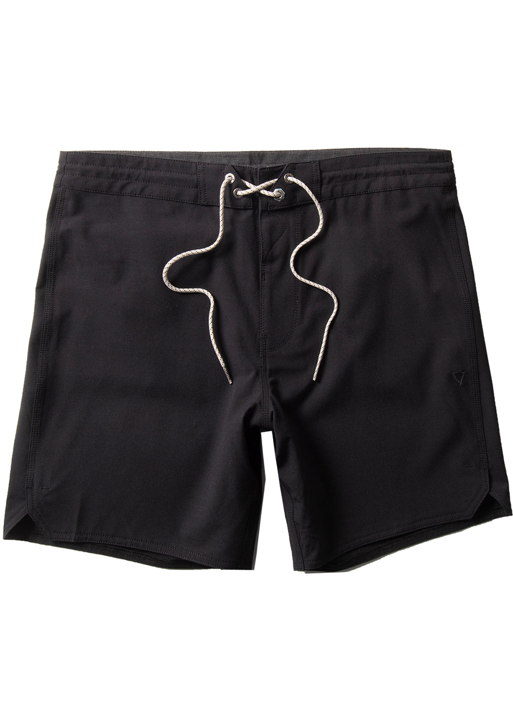 Vissla Black Short Sets 16.5" Boardshort Front View 