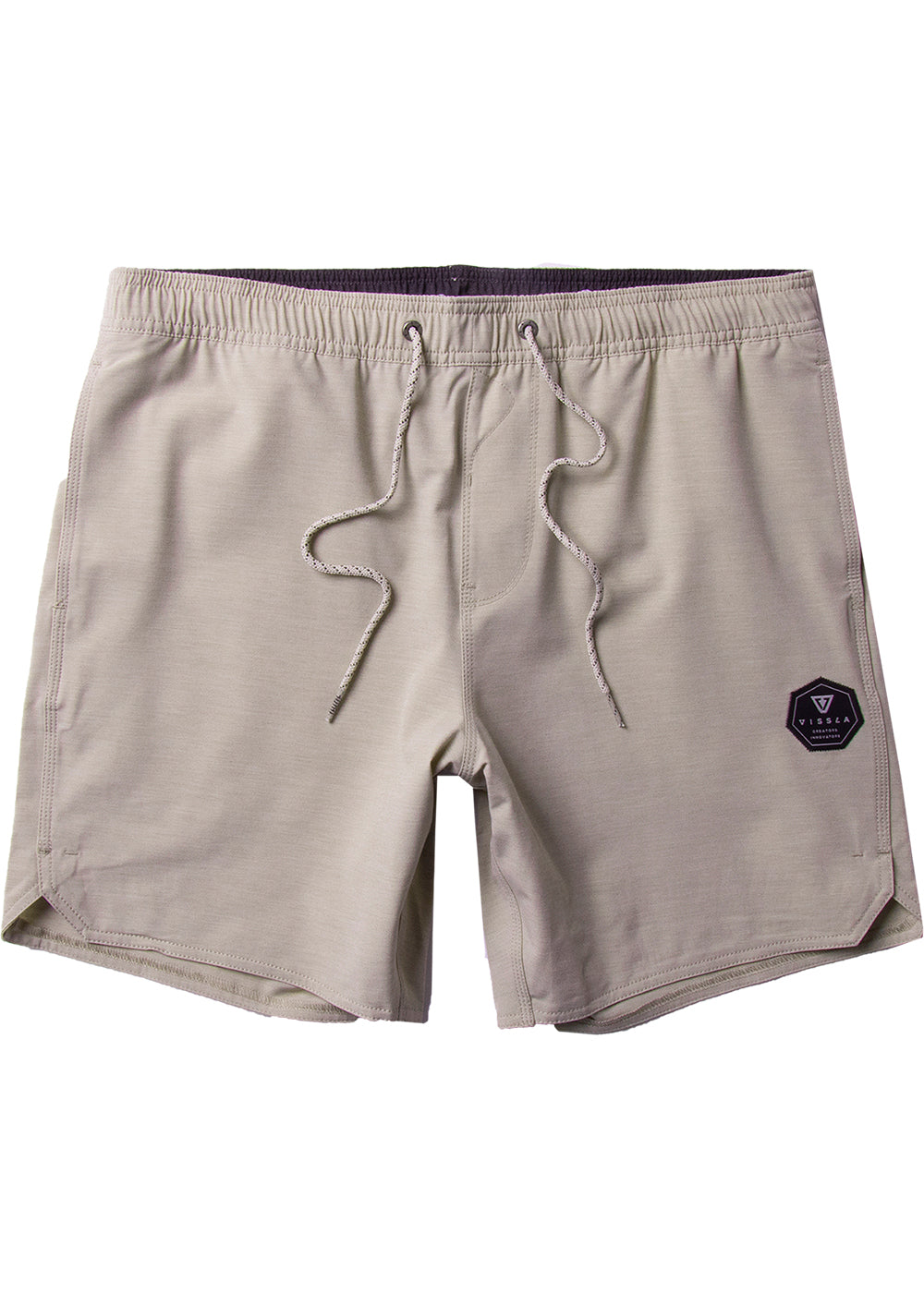 Vissla Khaki Breakers 16.5" Ecolastic Front View 