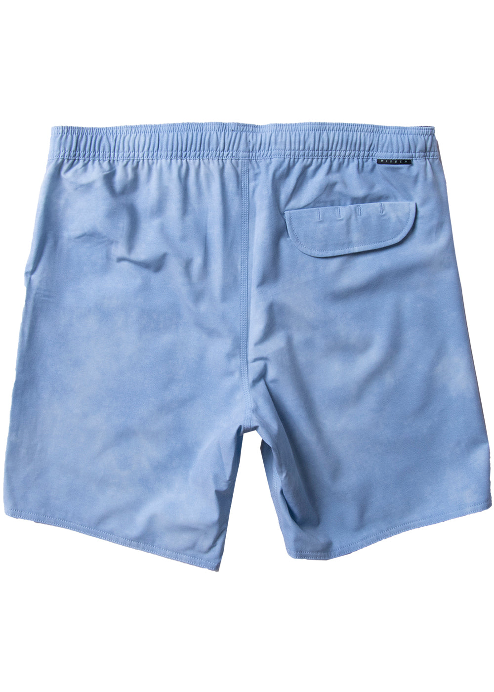 Vissla Blue Wash Solid Sets 17.5" Ecolastic Back View 