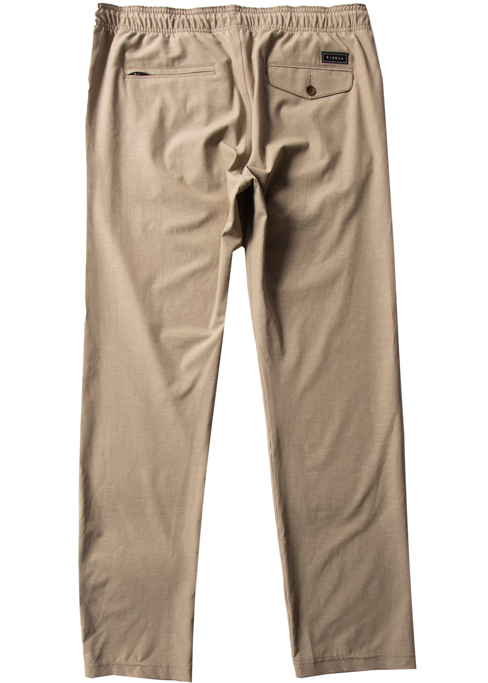 Vissla Khaki Hemp No See Ums Eco Elastic Pant Back View 