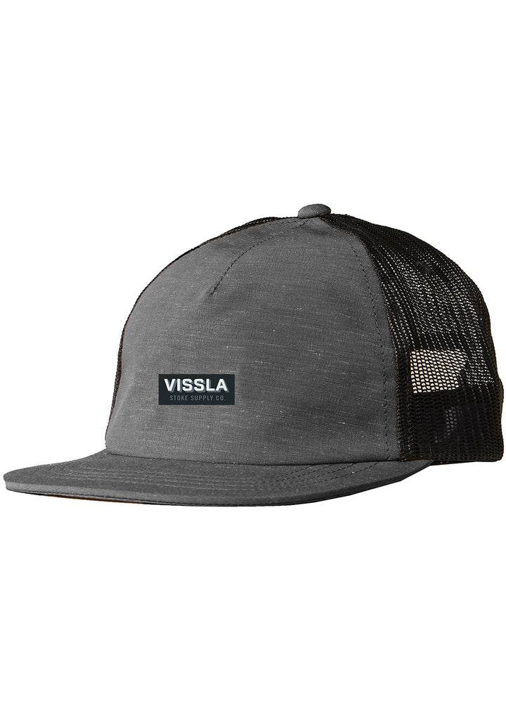 Vissla Phantom Lay Day Eco Trucker II Hat with Patch Front View 