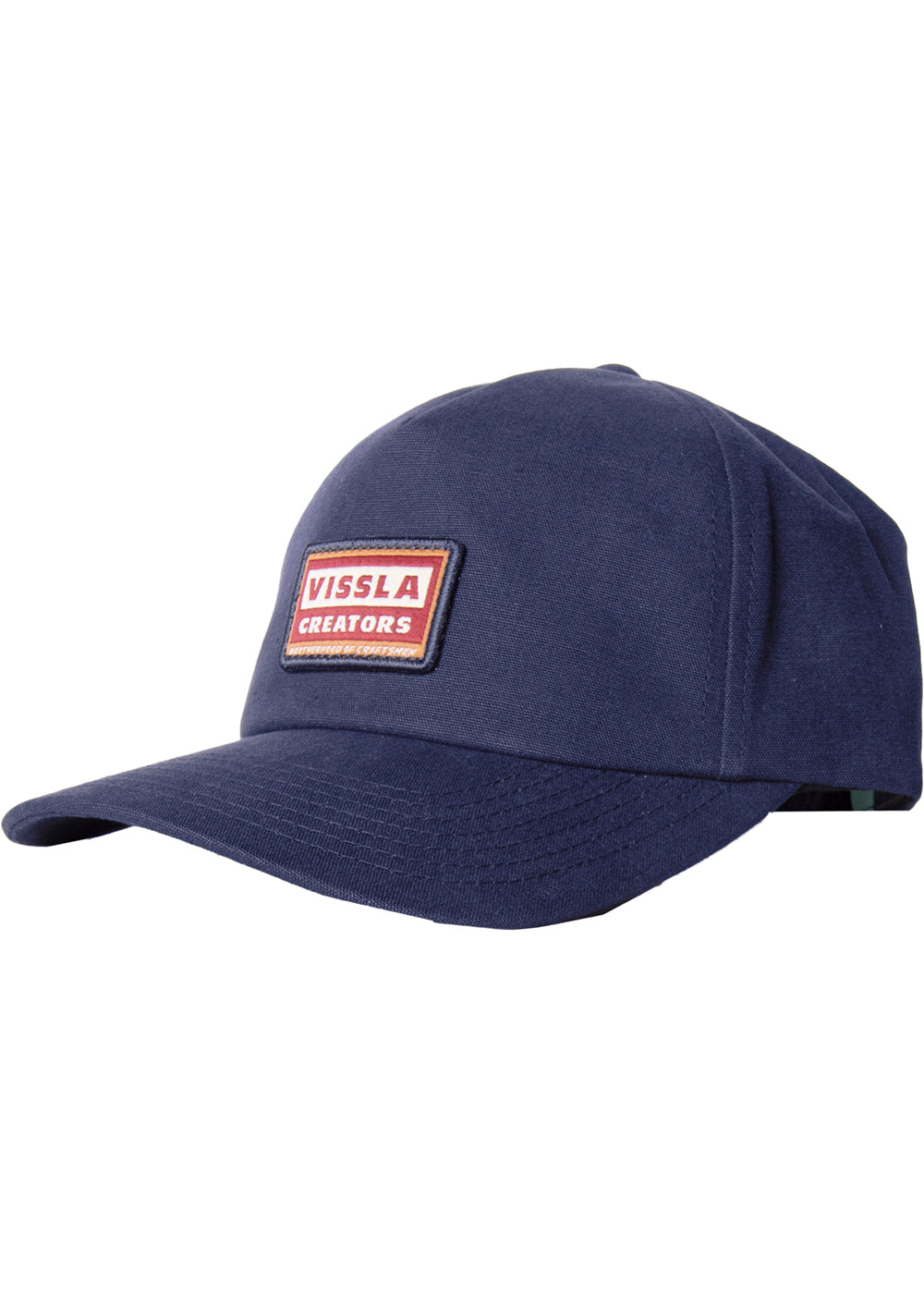Vissla Dark Naval Creators Eco Hat with Patch Front View 
