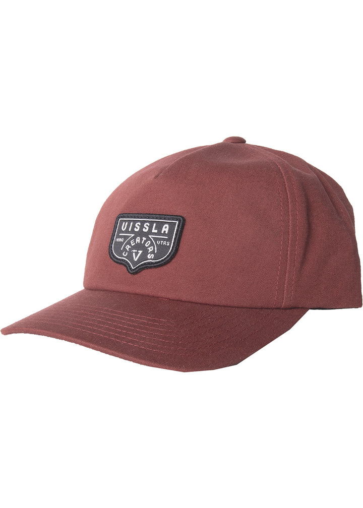 Vissla Fired Brick Creators Eco Hat with Patch Front View 