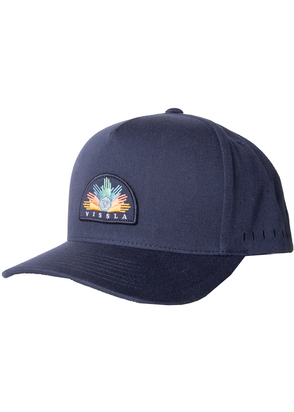 Vissla Midnight Sevens Hat with Patch Front View 