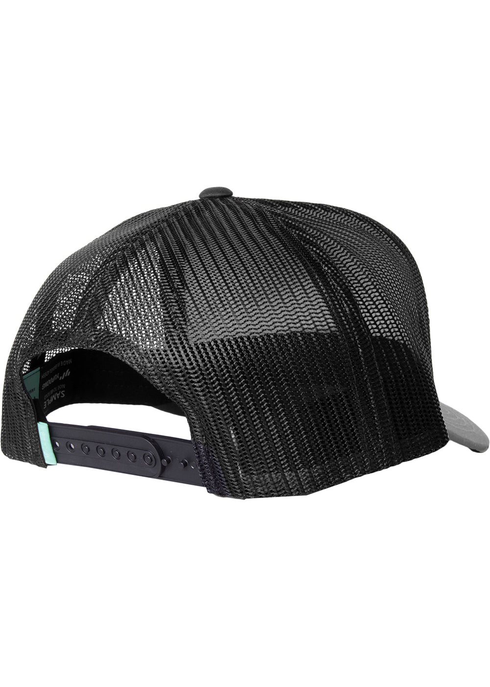 Vissla Grey Heather Solid Sets Eco Trucker Hat Back View