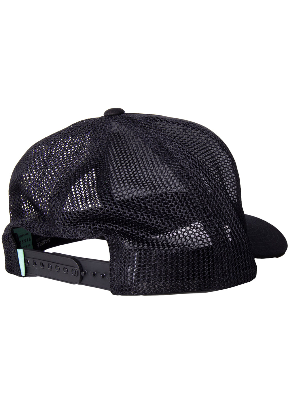 Vissla Black Trip Out Eco Trucker Hat Back View