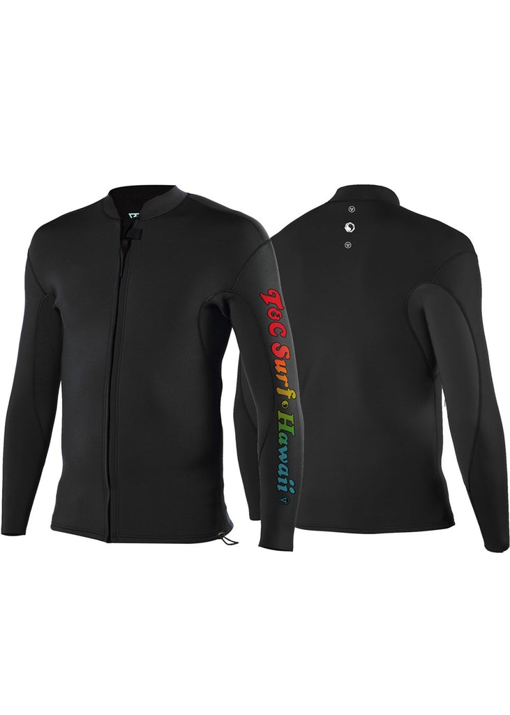 Vissla Men's Wetsuit Top T&C 2Mm Front Zip Long Sleeve Wetsuit