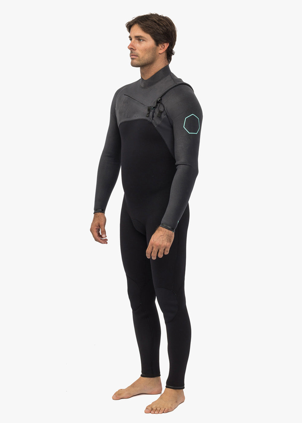 High Seas II 4-3 Full Chest Zip Wetsuit