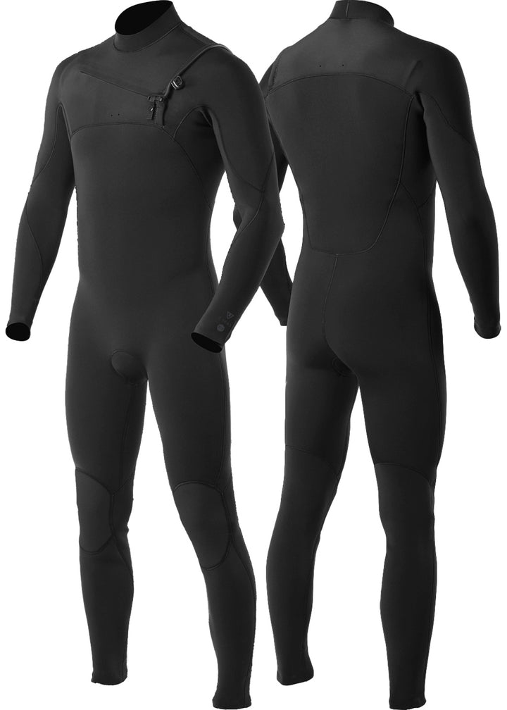 7 Seas 4-3 Full Chest Zip Wetsuit- No Logos