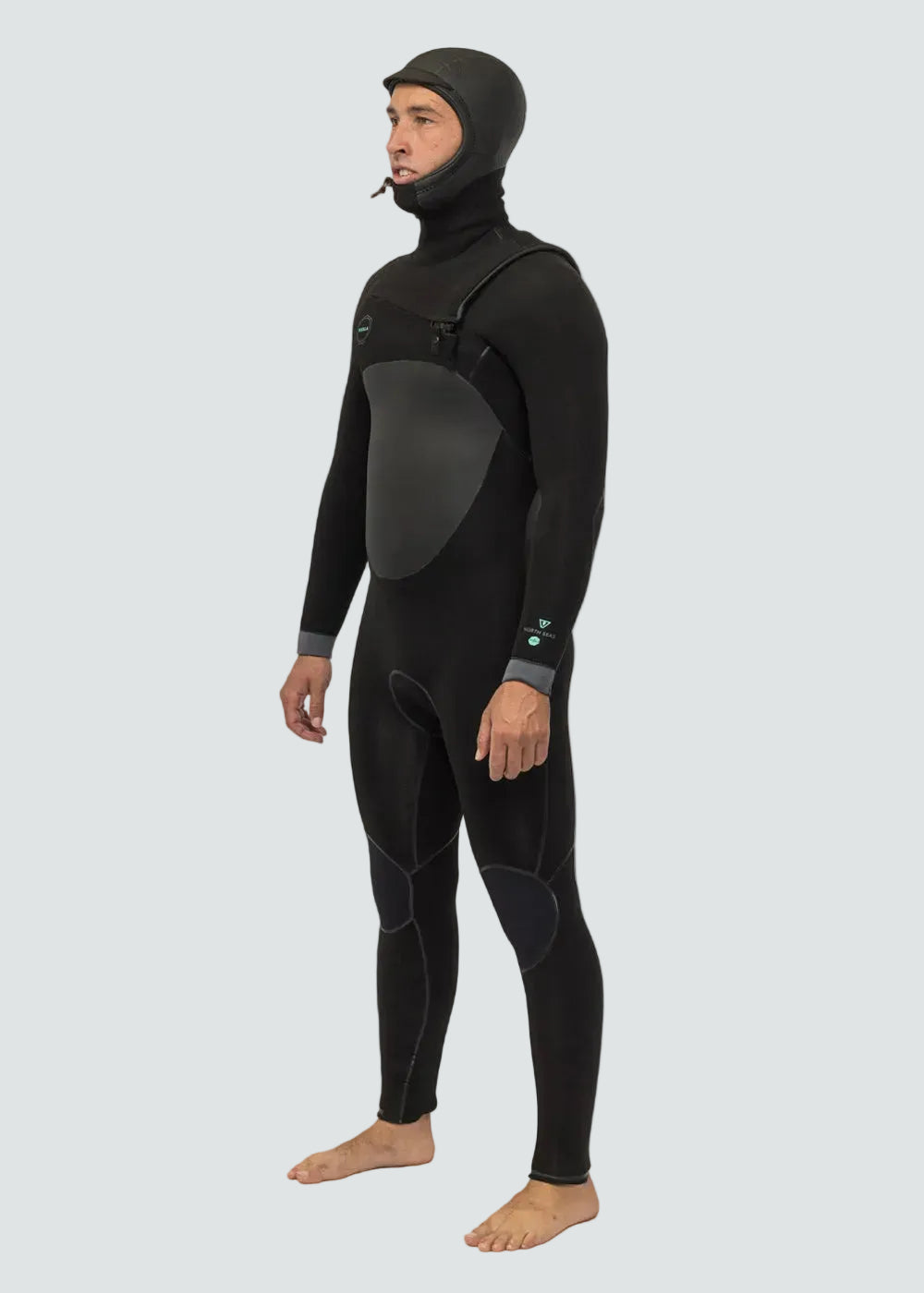 North Seas 5.5-4.5 Full Hooded Chest Zip Wetsuit