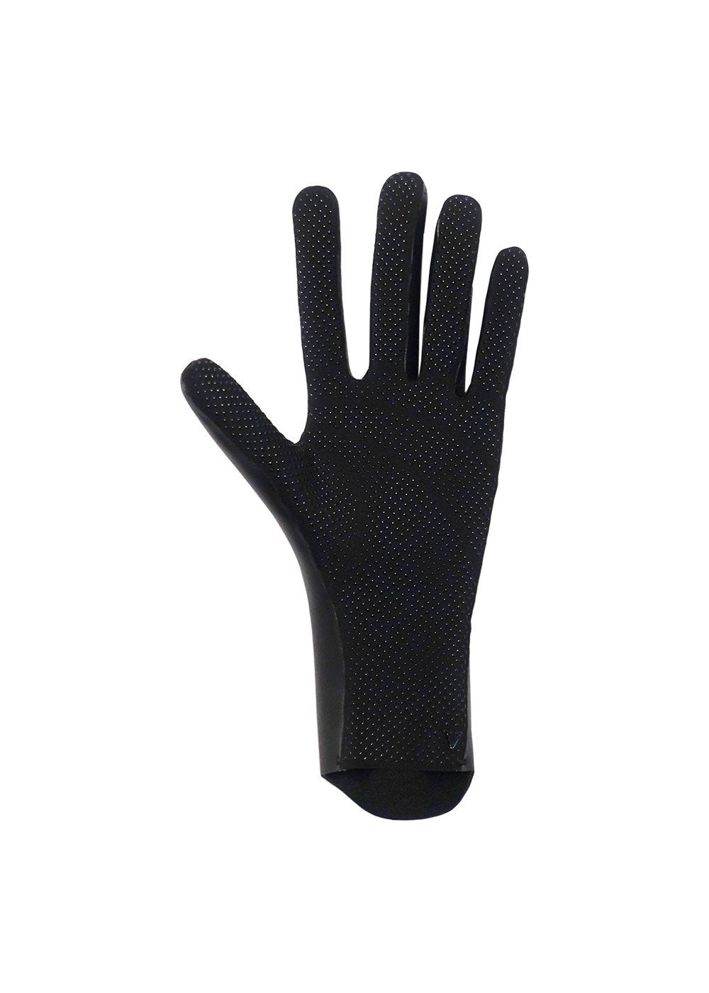 Vissla Black High Seas 1.5mm Wetsuit Gloves. Bottom View.