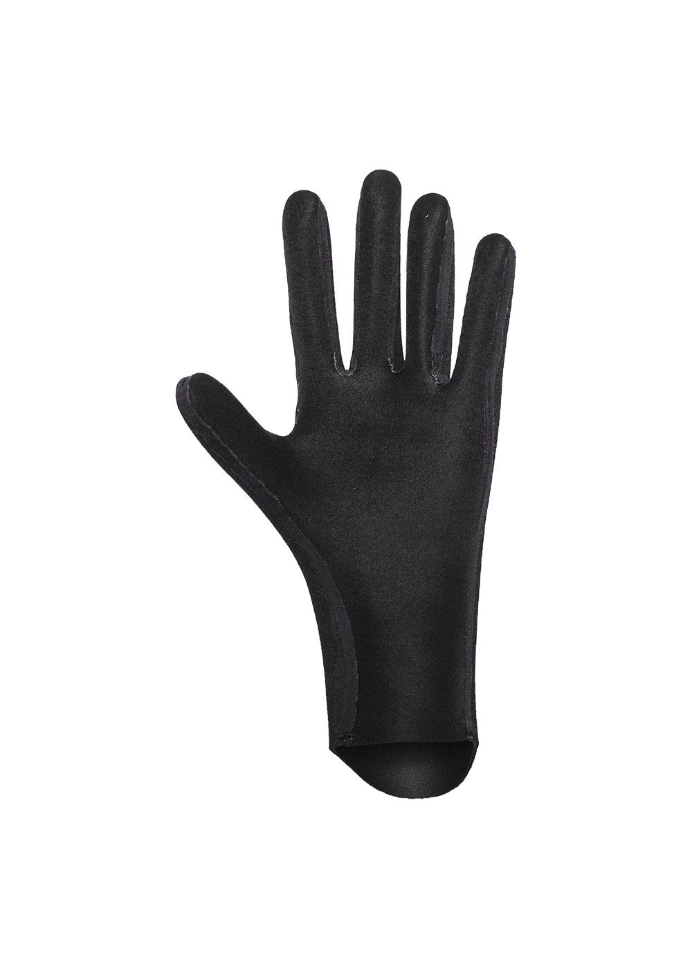 Vissla Black High Seas 1.5mm Wetsuit Gloves. Thermal Lining Bottom View