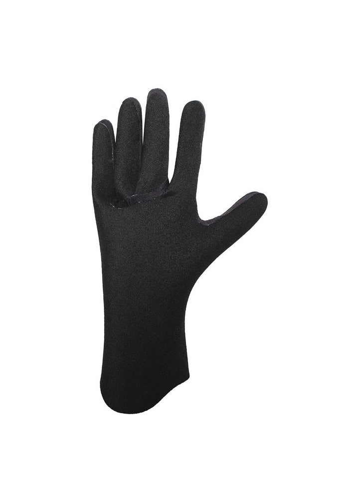 Vissla Black High Seas 1.5mm Wetsuit Gloves. Thermal Lining Top View